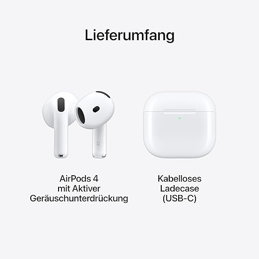 Apple AirPods 4 with Active Noise Cancellation Wireless Headphones